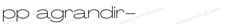 pp agrandir字体转换 pp agrandir字体转换